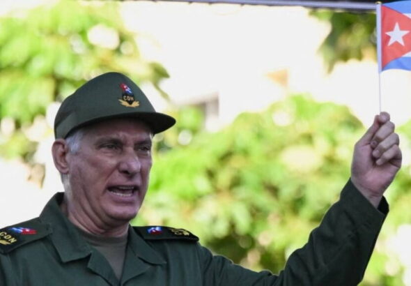 El presidente de Cuba, Miguel Díaz