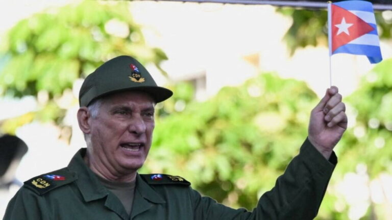 El presidente de Cuba, Miguel Díaz